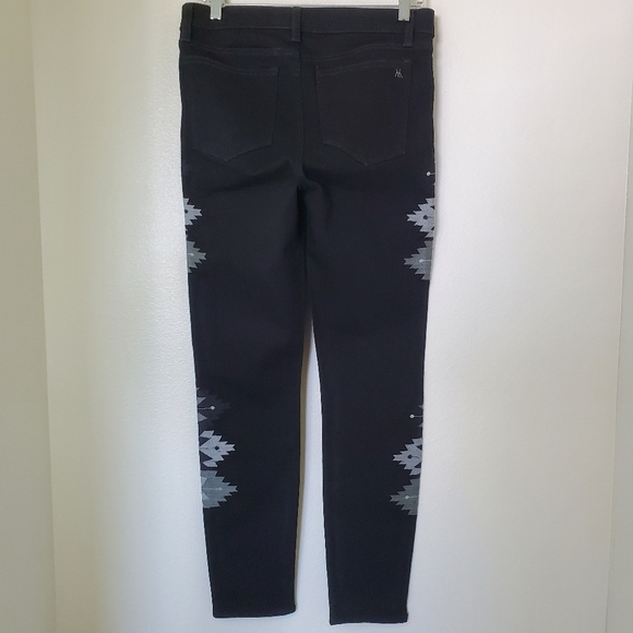 Miss Me Vintage Collection Black Boho Tribal Embroidered Jeans - Picture 12 of 16